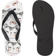 thumbnail image 3 of GZHJMY Flip Flops Slippers Cute Cat Animal Cartoon White Sandals for Beach Summer Shower Women Men Boy Girl Kid Shoes, 3 of 5