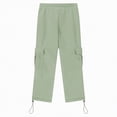 thumbnail image 5 of TAmten Boy Pants Size 7-8 Boys Baggy Cargo Sweatpants Straight Wide Leg Open Bottom Drawstring Elastic Waist Workout Athletic Joggers Sweat Pants(Green,13-14 Years), 5 of 7