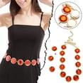 thumbnail image 2 of Hearth & Gear Ceinture Rouge Gemme Chaîne en Pierre Anime Ceinture Western Réglable Halloween Ceinture en Strass pour Femmes Accessoires Accessoires Halloween, 2 of 7