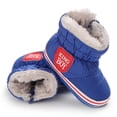 thumbnail image 2 of Toddler Boots Soft Non-Slip Sole Plush Lining Warm Winter Boots For Toddlers 0-18M, 2 of 6