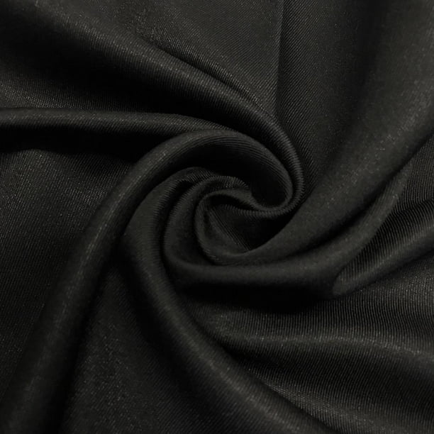 Twill Woven Fabric Drapery Soft 60" Inches By the Yard (Black