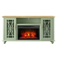 thumbnail image 3 of FESTIVO Elegant 61" TV Stand with Fireplace - Green, 3 of 6