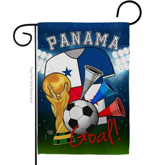 Ornament Collection G192104-BO World Cup Panama Soccer Sports 13 x 18.5 in. Double-Sided Decorative Vertical Garden Flags for House Decoration Banner Yard Gift