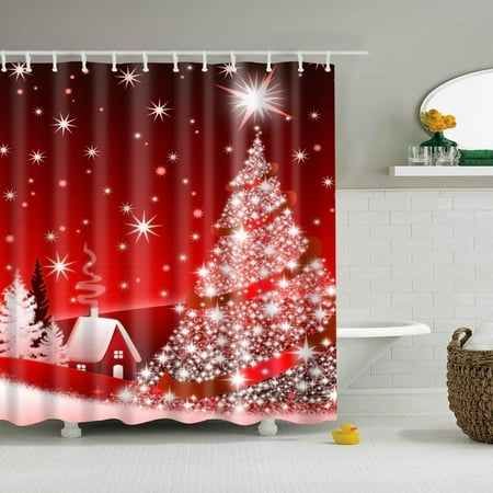 Artjia Merry Red Snow Snowflakes Tree Eve New Departments