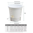 thumbnail image 3 of Pots de Jardin en Plastique Auto-Arrosants - Lot de 10 avec Drainage et Design Moderne! 150A, 3 of 6