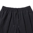thumbnail image 5 of Hurxie Men's Casual 7 Inch Shorts Twill Drawstring Summer Beach Stretch Golf Shorts with Pockets Black,2XL, 5 of 7