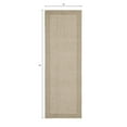 thumbnail image 3 of Mainstays Farmhouse Faux Sisal Olefin Beige Border Indoor Hallway Runner Rug, 2'x6', 3 of 9
