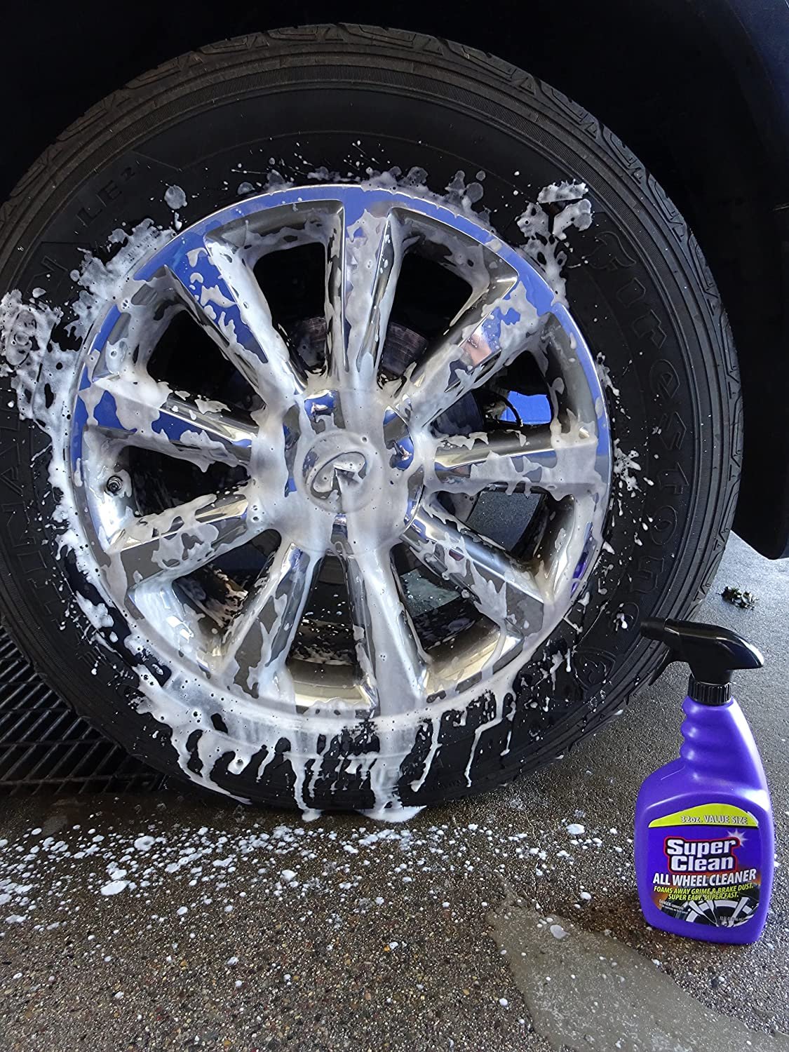 SuperClean Foaming All Wheel Cleaner Safe for All Wheels and Rims Brake