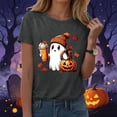 thumbnail image 6 of Leey-World Halloween T Shirts for Womens Halloween Tshirt Fall Tee Shirt Funny Graphic Clothes Halloween Shirt for Women, 6 of 7