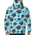 thumbnail image 7 of Salouo Graduation Hats1 Pattern Men's Fall Hoodie Sweatshirt,Sport Hoodie with Pockets for Men Pullover Casual Hooded Sweatshirt-Medium, 7 of 7