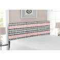 thumbnail image 2 of Abstract Headboard, Abstract Pattern with Short Lines Chalkboard Geometric Simple Retro Art Print, Upholstered Decorative Metal Bed Headboard with Memory Foam, Full Size, Black Pink, by Ambesonne, 2 of 4