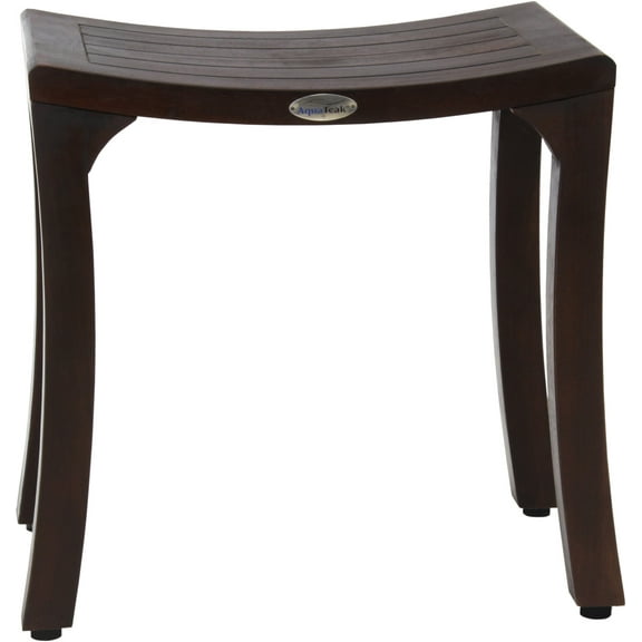 Patented 18" Asia® Curve Mocha Teak Shower Bench