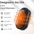 thumbnail image 5 of Hand Warmers Rechargeable, 6000MAh Electric Hand Warmers, Gifts for Outdoor, Golf, Hunting, Camping, 5 of 5