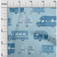 thumbnail image 2 of oneOone Cotton Jersey Baby Blue Fabric Bus Sewing Craft Projects Fabric Prints By Yard 58 Inch Wide, 2 of 6