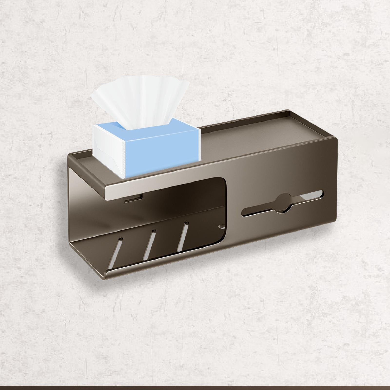 Fiocias Toilet Paper Holder Stand Flushable Stand Washstand Bathroom Roll Shelf for Home
