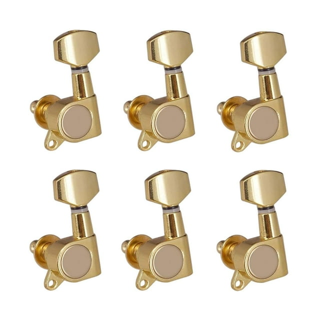 6 Pieces Guitar String Tuning Pegs Left Handed Guitar Tuner for Folk Guitars