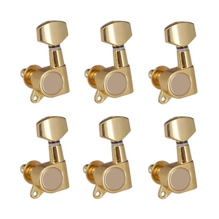 6Pcs Closed Guitar String Tuning Pegs Machine Heads Knobs Left Handed Guitar Tuner Tuning Machines Grover for Guitars Accs Repair Part
