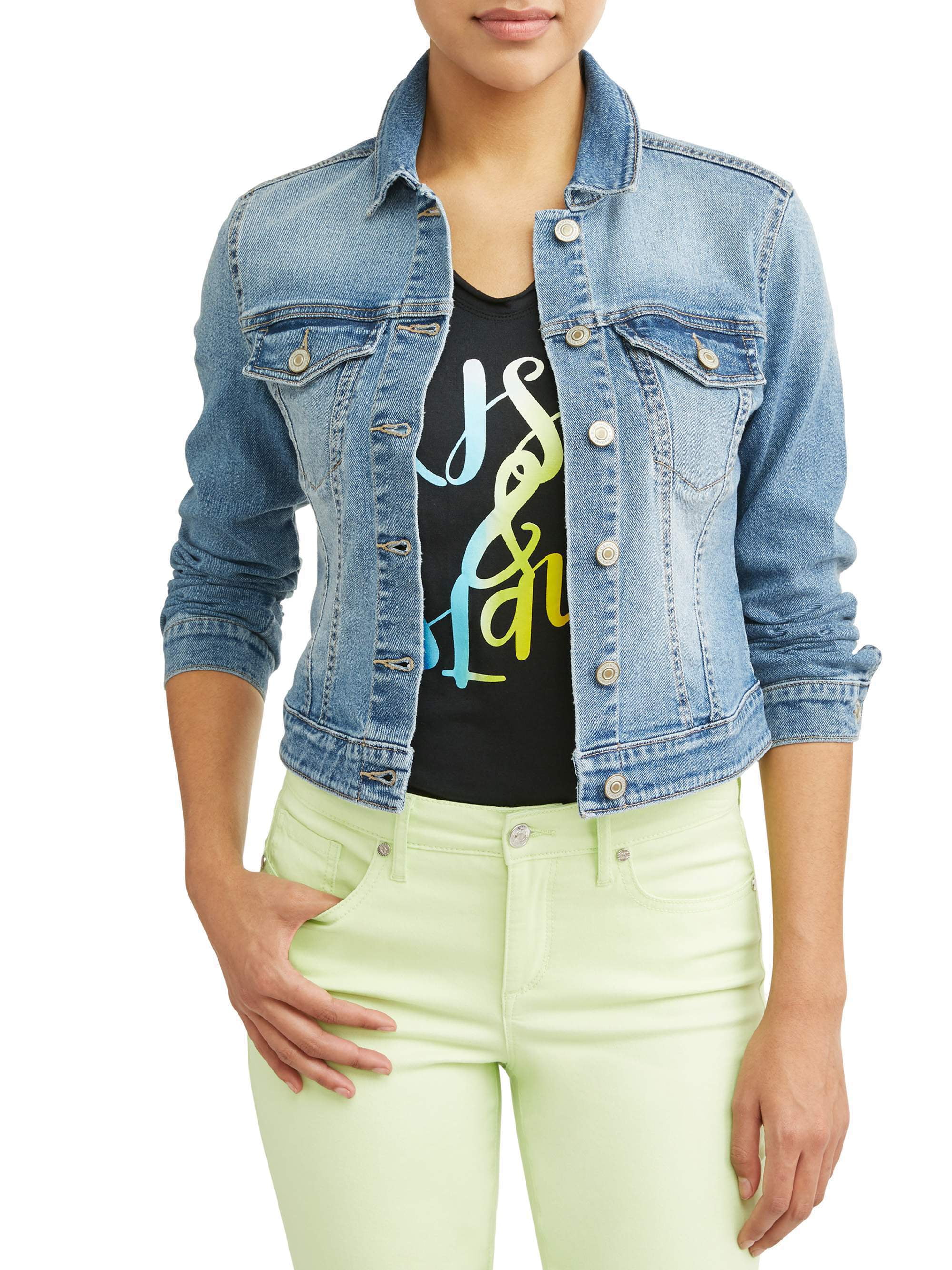 jean jacket women walmart