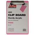 thumbnail image 2 of JAM Mini Pink Plastic Clipboards with Metal Clip, 6 x 9, 2/Pack, 2 of 2