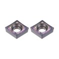 thumbnail image 1 of Unique Bargains Carbure Tournant Inserts CCMT060204-FM CNC Tour Indexable pour Porte-Scfc Série 2Packs, 1 of 6