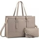 thumbnail image 1 of Bolsa para portátil LOVEVOOK para mujer de 15.6 pulgadas, piel sintética impermeable, 1 of 7