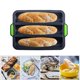 thumbnail image 1 of Lata de pan de silicona para hornear, bandeja para hornear Baguette de silicona de lata de pan antiadherente con asa kaili Sencillez, 1 of 5