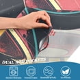 thumbnail image 3 of Yayeee Kitchen Curtains Tier Pair Light Filtering 27"x24" Rod Pocket Short Cafe Window Panel, Red UFO, 3 of 7