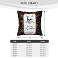 thumbnail image 4 of ZICANCN Retro Skull Sticker Print Throw Pillow Covers, Bed Couch Sofa Knit Decorative Pillow Covers for Living Room Farmhouse, 20"x20", 4 of 8