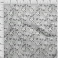 thumbnail image 4 of oneOone Silk Tabby Gray Fabric Floral Diy Clothing Quilting Fabric Print Fabric By Yard 42 Inch Wide, 4 of 4