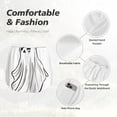 thumbnail image 6 of Lsque Cute Ghost Simple Drawing Printed Women's Running Shorts with Liner Pockets,Elastic Quick Dry Workout Athletic Gym Yoga Shorts,Womens High Waist Shorts-XX-Large, 6 of 9