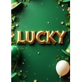thumbnail image 4 of St Patricks Day Backdrop Banner Shamrock Decorations Irish Luck Party Background Flower Props Green Hat Festival Decor Gift Events Photography, 4 of 4