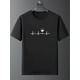 thumbnail image 1 of Camiseta informal de manga corta para hombre con estampado de letras único. Cuello redondo. Ideal para todas las estaciones. Diseño creativo. Estilo informal. Versión convencional. Cuatro estaciones., 1 of 6