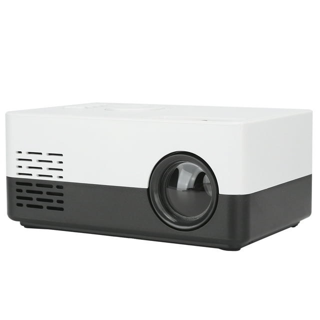 Miniproyector portátil de alta definición 1080p Bling Bling cine en casa blanco y Negro