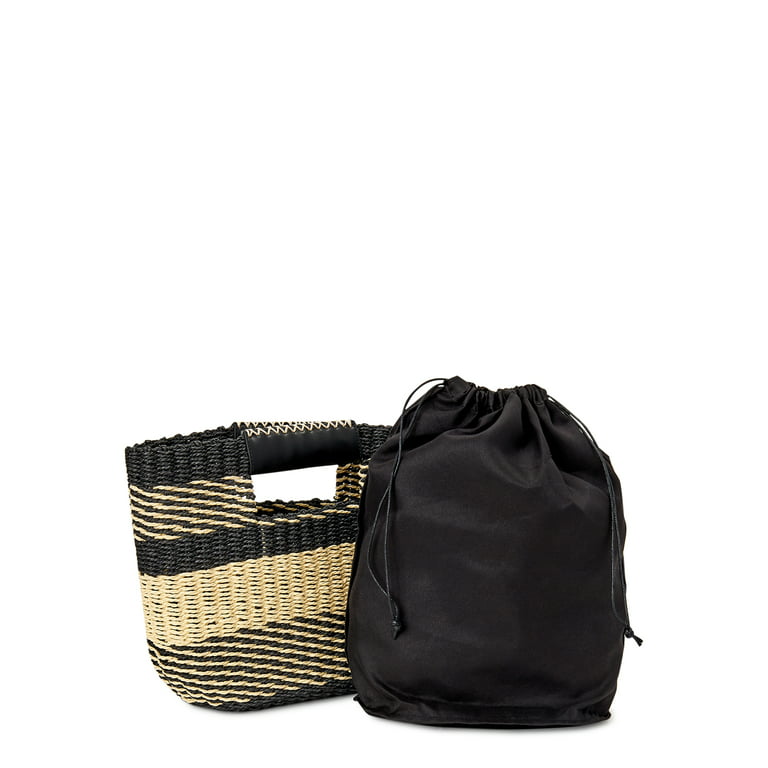 Scoop Womens Striped Bag, Women's, Size: One size, Black