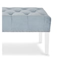 thumbnail image 4 of New Classic Furniture Vivian 19.25" Tufted Velvet Bench in Light Blue, 4 of 6