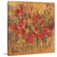 thumbnail image 2 of Marmont Hill "Floral Frenzy Red V" Painting Print on Canvas, 2 of 5