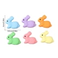thumbnail image 3 of HuiXinOu Macaron Color Easter Bunny Decorations, 6-Pack Foam Simulation Bunny Eggs with Pastel Hues, Spring Tabletop Centerpiece for Easter Party Home Decor, 3 of 6