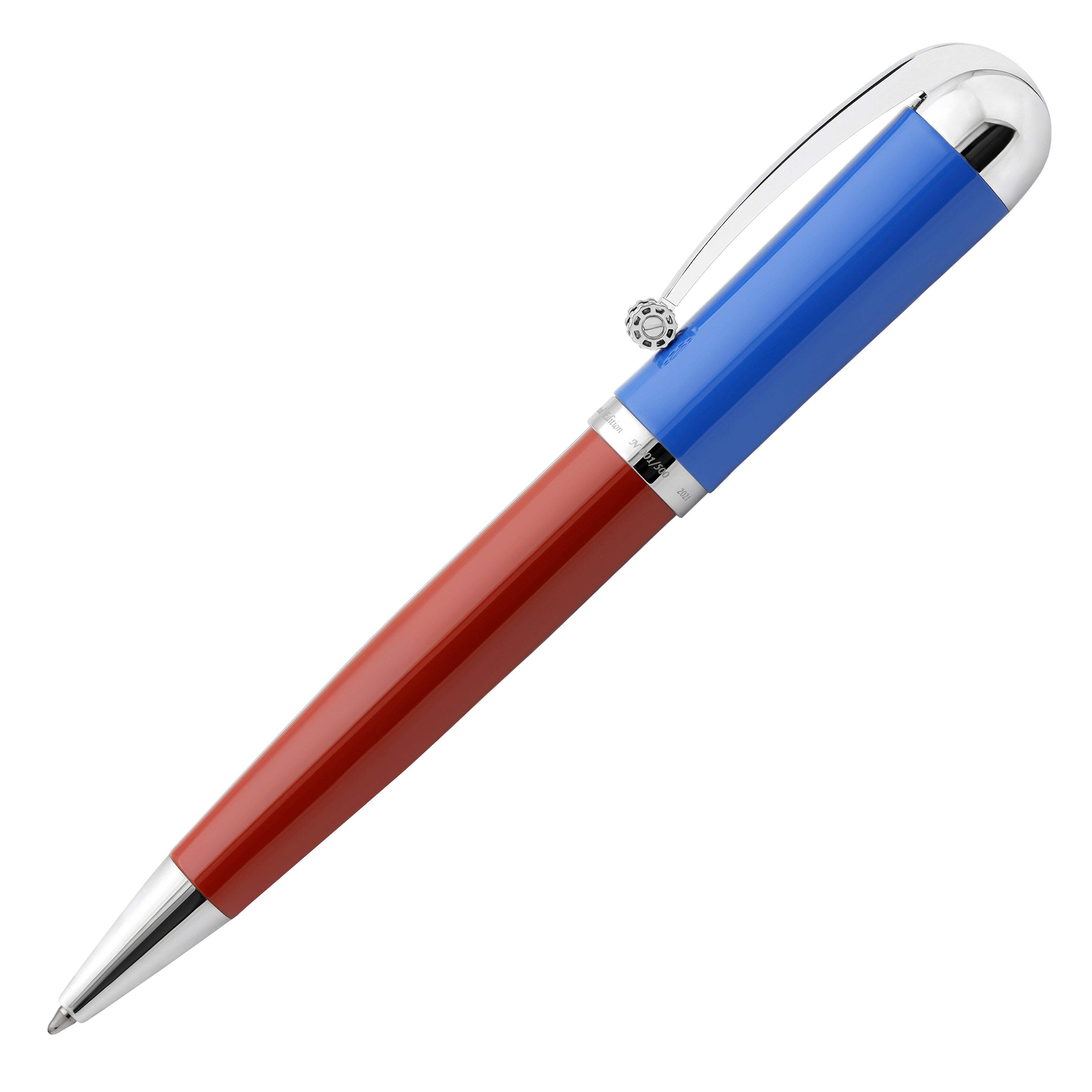 Xezo Xezo Visionary® Brass  Aluminum Enameled Ballpoint Pen - Red / Blue