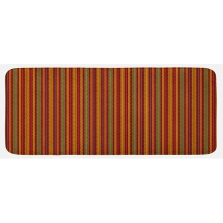 

Oriental Kitchen Mat Folklore Geometric Motif with Rhombuses and Lines Ornamental Floral Design Plush Decorative Kitchen Mat with Non Slip Backing 47 X 19 Multicolor by Ambesonne