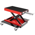 thumbnail image 2 of GloryStar 1100 lbs Capacity Motorcycle Lift, Adjustable Height Scissor Jack with Non-Slip Saddle, Hand Crank, and Safety Lock Pin for Garage and Maintenance, 2 of 7