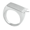 thumbnail image 5 of Silver/Black/Gold 13mm High Polished Band Male's Stainless Steel Ring Size 5-12, 5 of 5