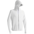 thumbnail image 2 of JoveMarine Unisex UPF 50+ Summer Jacket - Lightweight Fashion Sun Protection Hoodie Long Sleeve Breathable UV Resistant Thin Coat for Outdoor,White L, 2 of 6