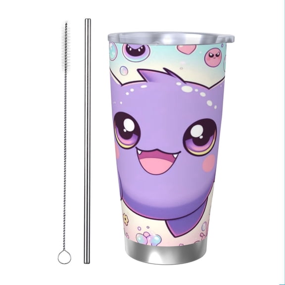 Gengar Insulated Tumbler Stainless Steel Coffee Mug Vacuum Double Wall Thermal Travel Cup 20 oz