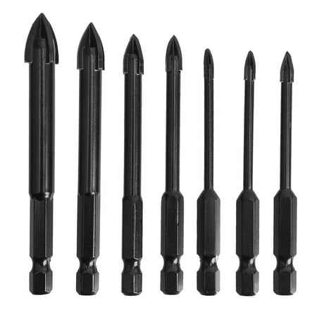 

Penck Hex Shank Cross Drill Bit Triangle Drill Bit High Efficiency Drilling Tool 7 Pack 3-12mm