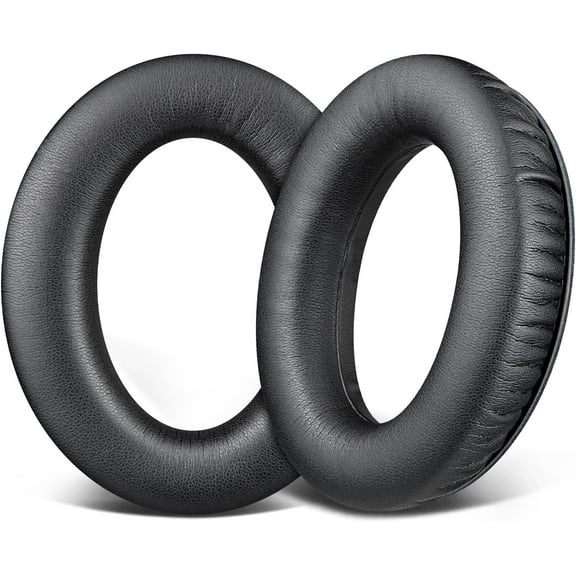 SOULWIT Earpads Replacement for Kingston Headphones HyperX Cloud Revolver, Revolver S Gaming Headset, Ear Pads Cushions with Soft Protein Leather, High Density Foam - Black