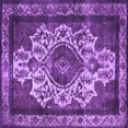 thumbnail image 1 of Ahgly Company Indoor Square Oriental Purple Industrial Area Rugs, 3' Square, 1 of 4
