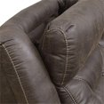 thumbnail image 5 of Steve Silver Aria Faux Leather Reclining Loveseat in Saddle Brown, 5 of 8