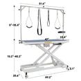thumbnail image 7 of CO-Z 47" Electric Dog Grooming Table with Adjustable Grooming Bar and 4 Nooses White, 7 of 7