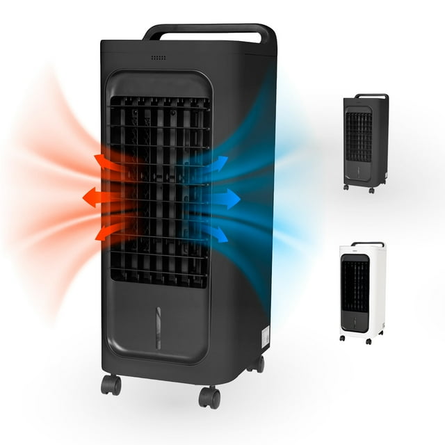 Calefactor Eléctrico para hogar climatizador de torre Regulación de 3 velocidades Pantalla LED con control remoto Refrigeración y calefacción Sistema silencioso