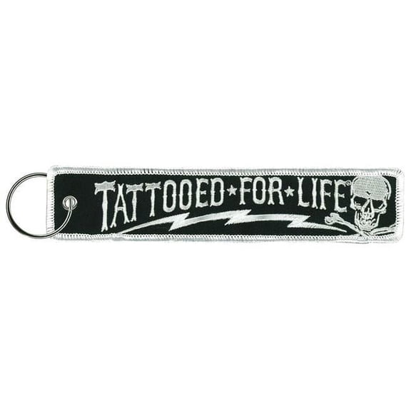 Hot Leathers KCH5003 1.25 x 6.2 in. Tattooed for Life Keychain Fob - Multi Color